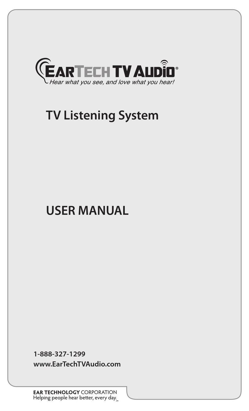 Ear Technology EarTech TV Audio Manual de usuario