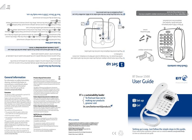 BT DECOR 1500 Manual de usuario