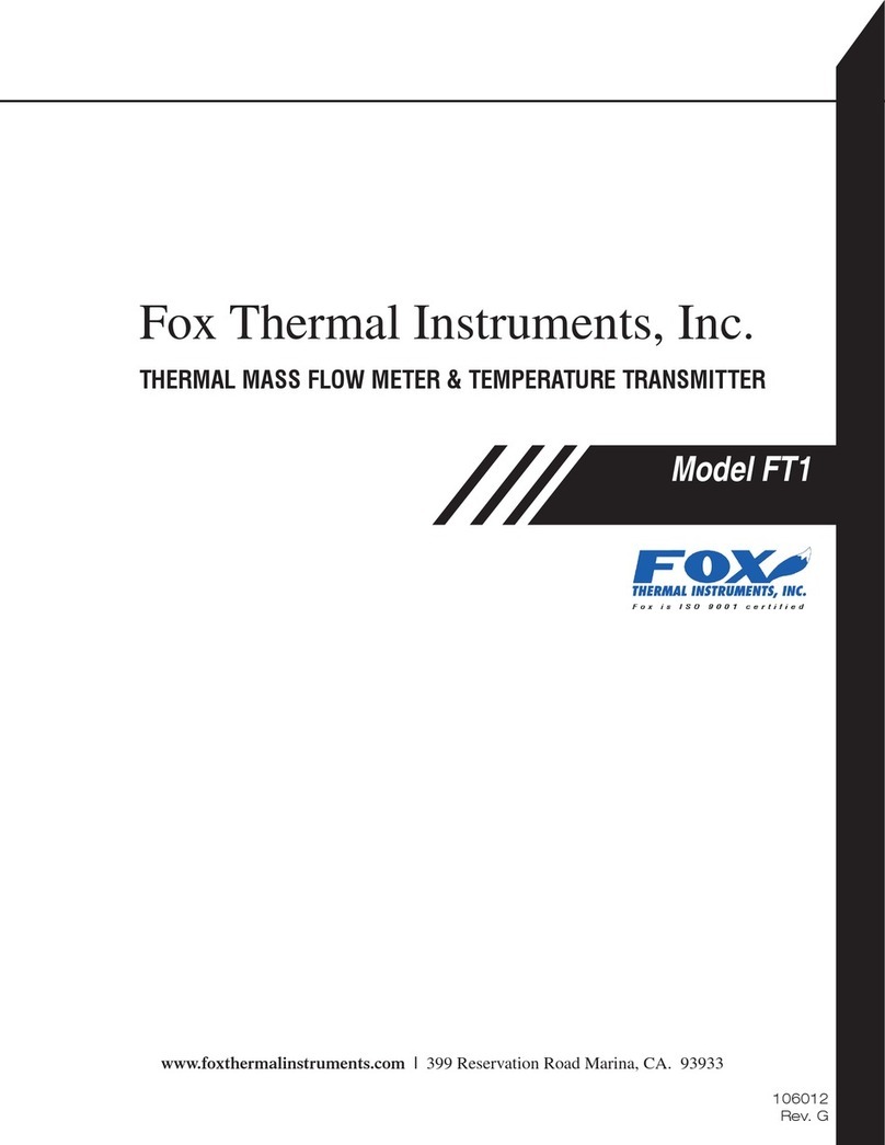 Fox Thermal Instruments FT1 Manual de usuario