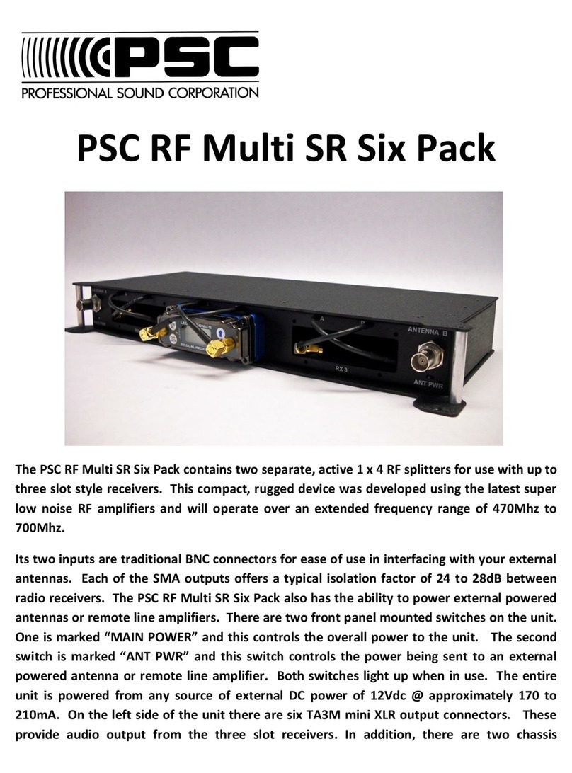 PSC RF Multi SR Six Pack Manual de usuario
