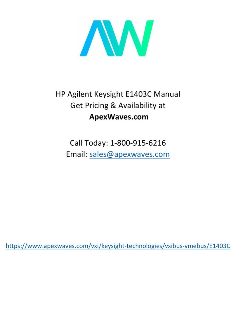 Agilent Technologies E1403C Manual de usuario