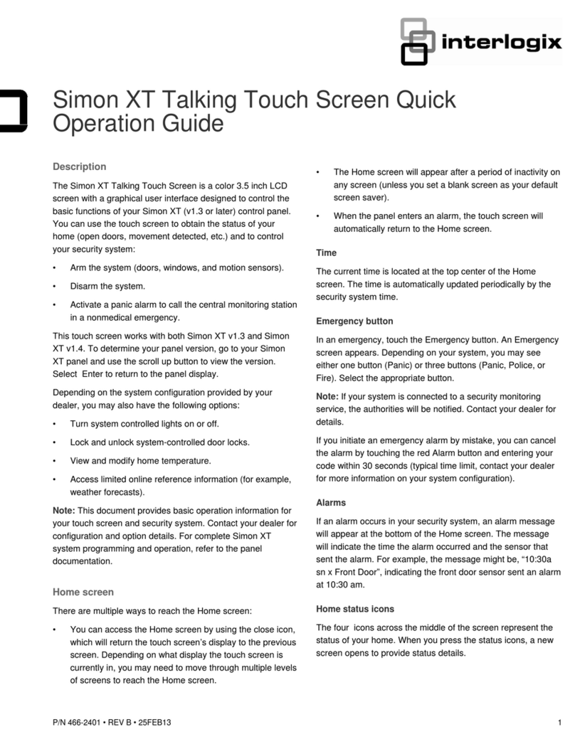 Interlogix Simon XT Guía del usuario