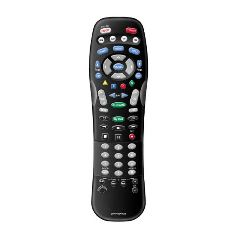 Universal Remote Control UR4U-MDVR2 Manual de usuario