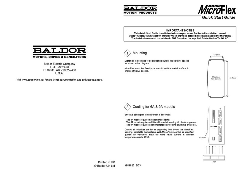 Baldor MicroFlex Manual de usuario