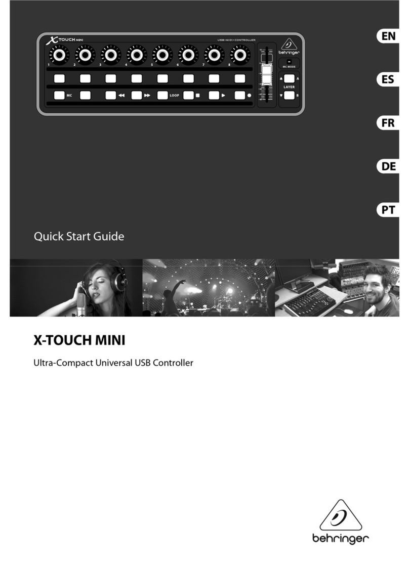 Behringer X-TOUCH MINI Manual de usuario