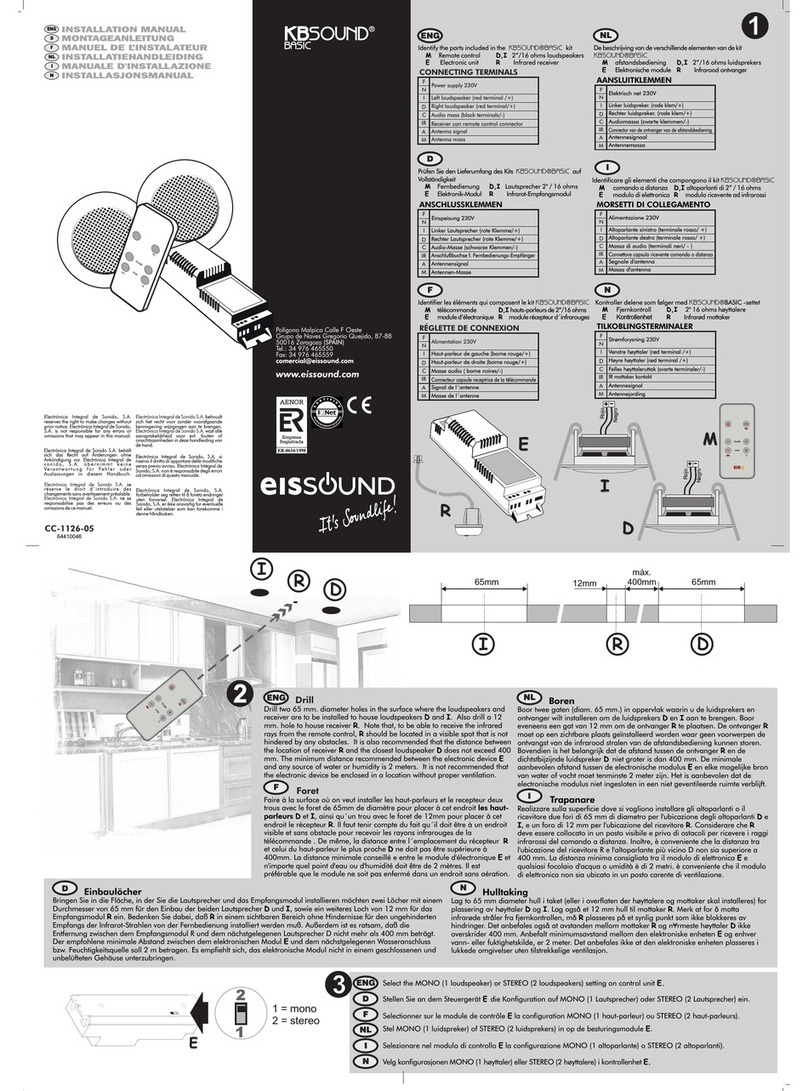 EisSound KBSOUND Manual de usuario EisSound KBSOUND Manual de usuario