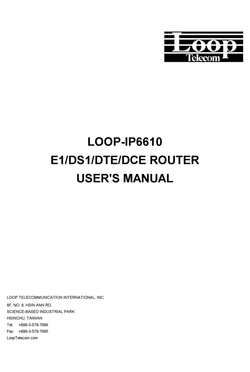 Loop Telecom IP6610 Manual de usuario Loop Telecom IP6610 Manual de usuario