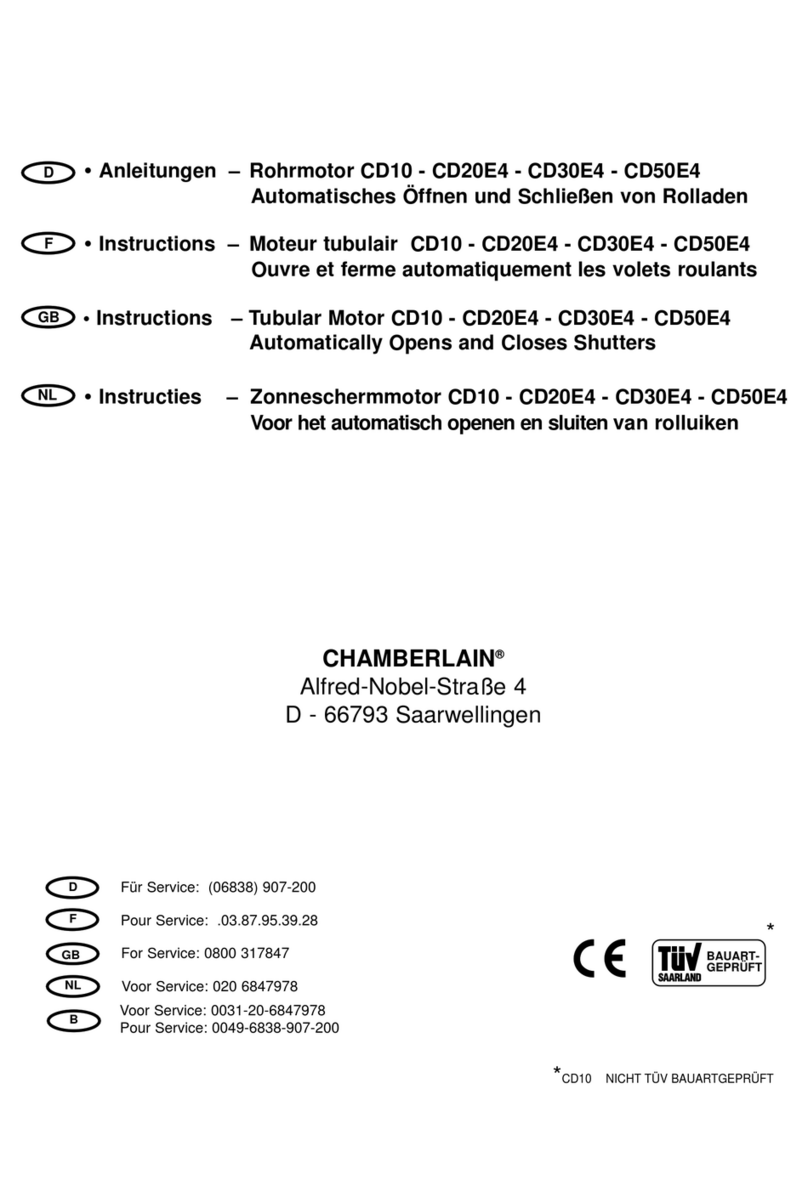 Chamberlain CD 10 Manual de usuario