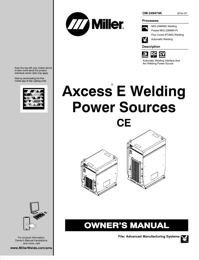 Miller AXCESS E 450 CE Manual de usuario
