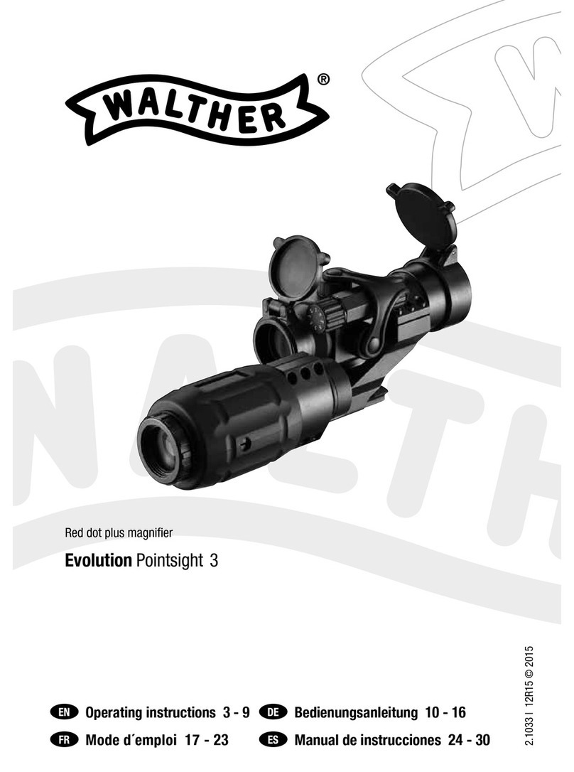 Walther Evolution Pointsight 3 Manual de usuario Walther Evolution Pointsight 3 Manual de usuario