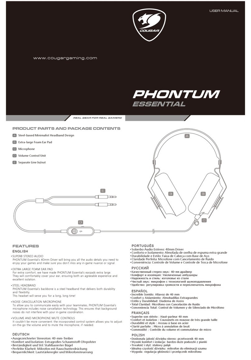 COUGAR Phontum Essential Manual de usuario