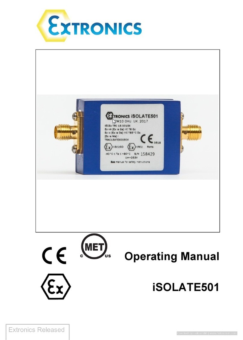 extronics iSOLATE501 Manual de usuario extronics iSOLATE501 Manual de usuario