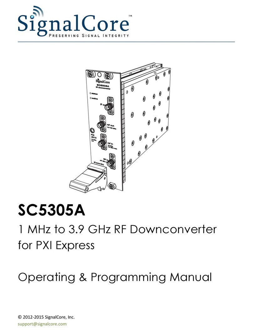 SIGNALCORE SC5305A Manual del propietario SIGNALCORE SC5305A Manual del propietario