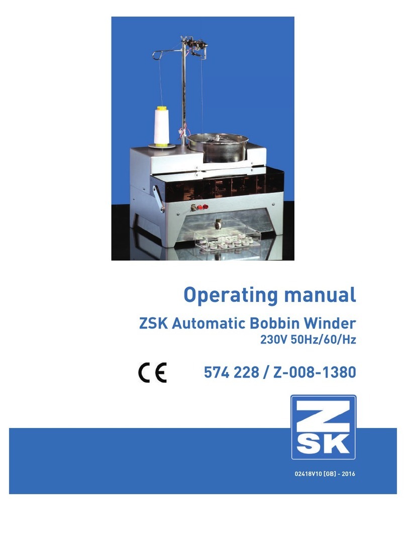 ZSK Automatic Bobbin Winder Manual de usuario