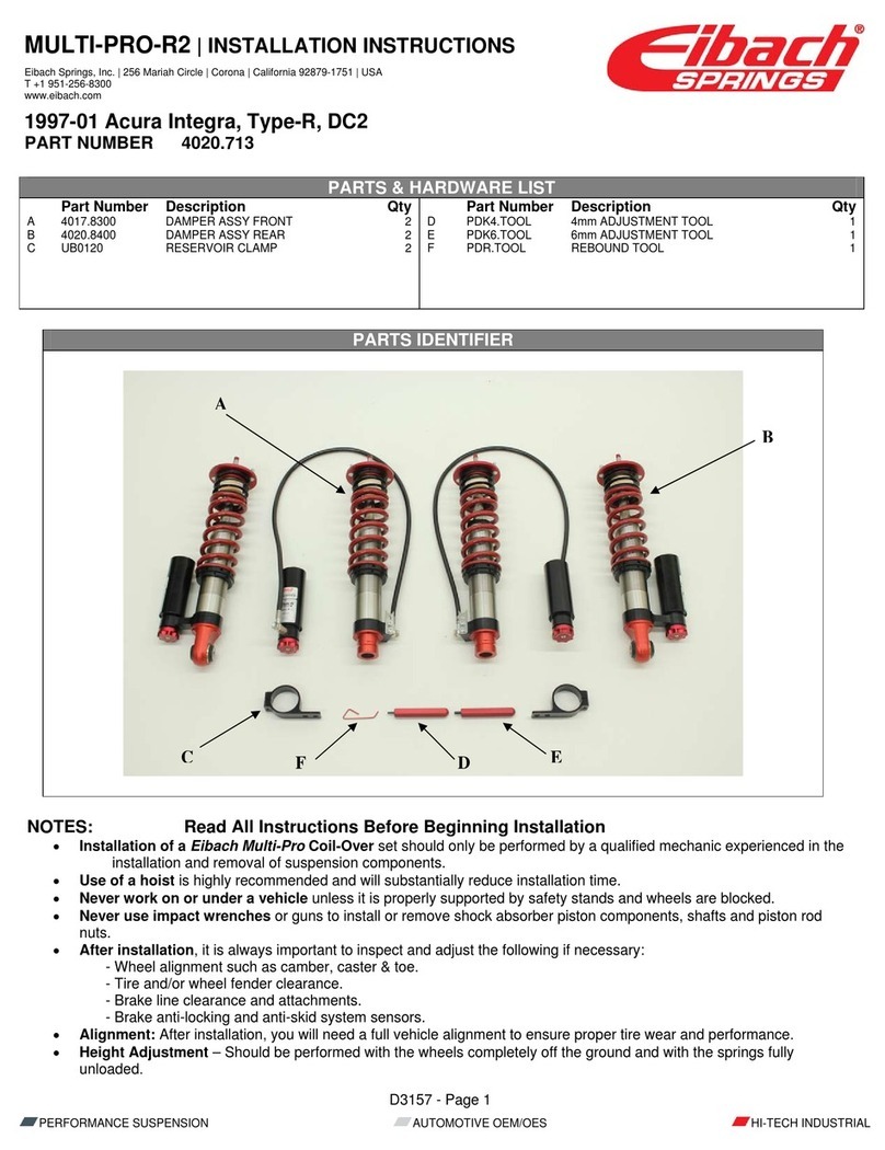 Eibach MULTI-PRO-R2 Manual de usuario