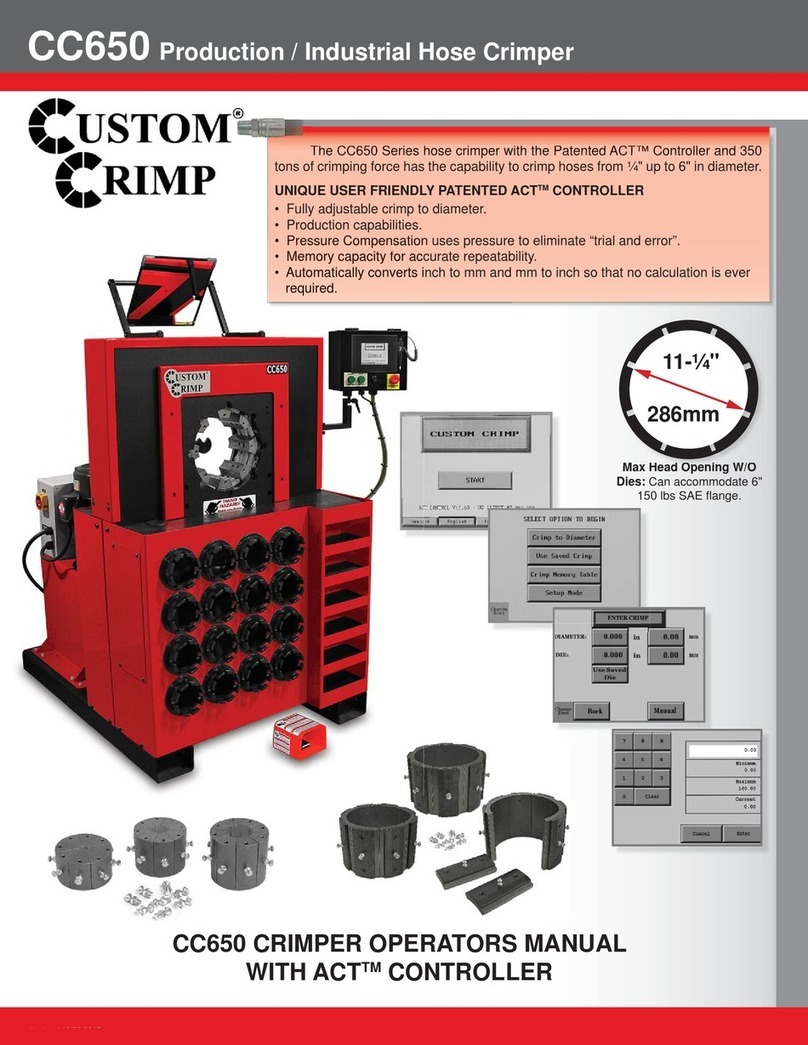 CustomCrimp CC650 Manual de usuario