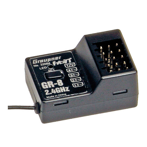 GRAUPNER GR-8 HoTT Manual de usuario