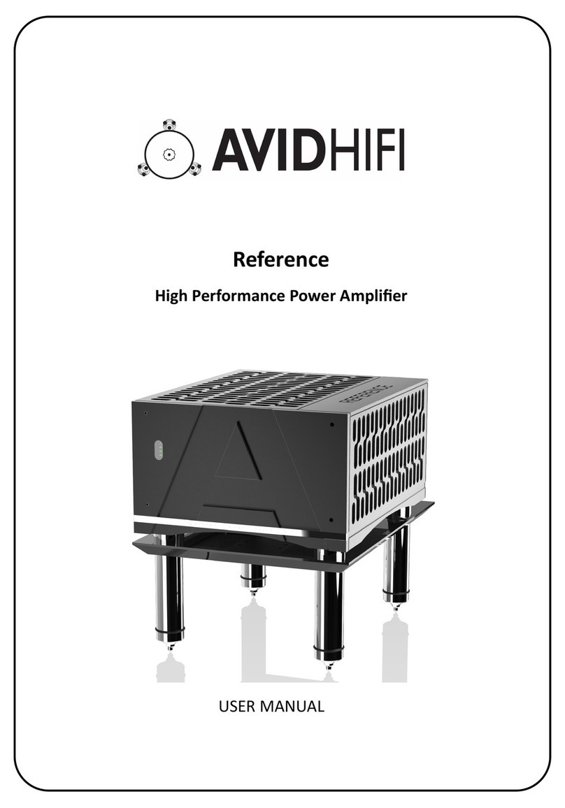 AVID HIFI Reference Manual de usuario