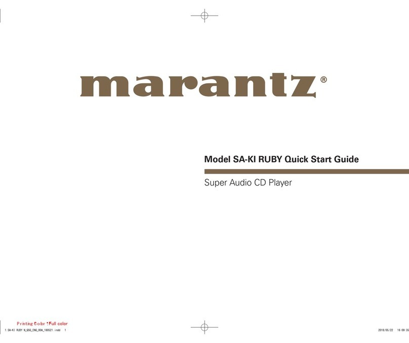 Marantz SA-KI RUBY Manual de usuario