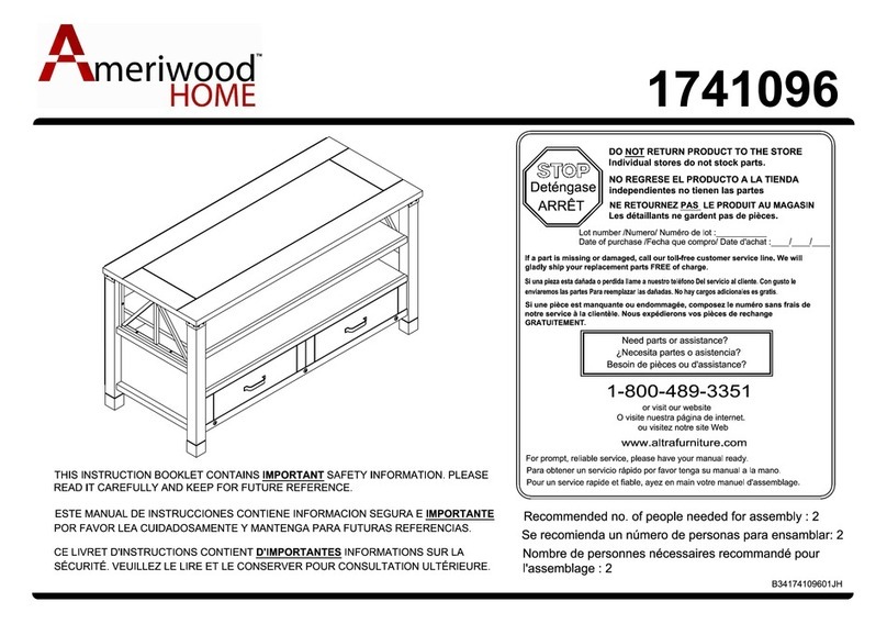 Ameriwood HOME 1741096 Manual de usuario