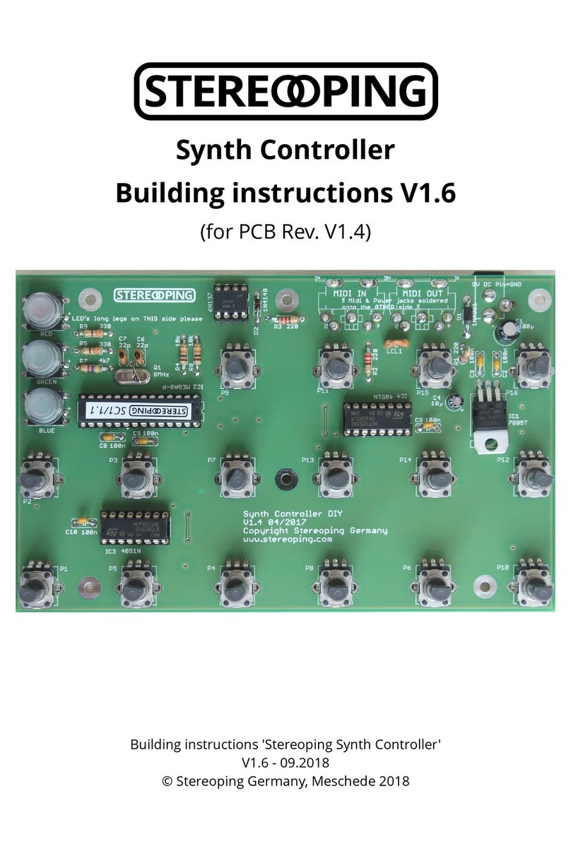 Stereoping Synth Controller Manual de instrucciones Stereoping Synth Controller Manual de instrucciones
