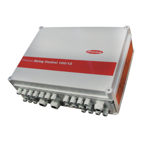 FRO­NIUS String Control 100/12 Manual de usuario