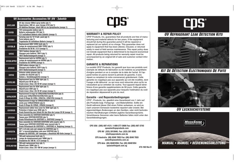 CPS UV Manual de usuario