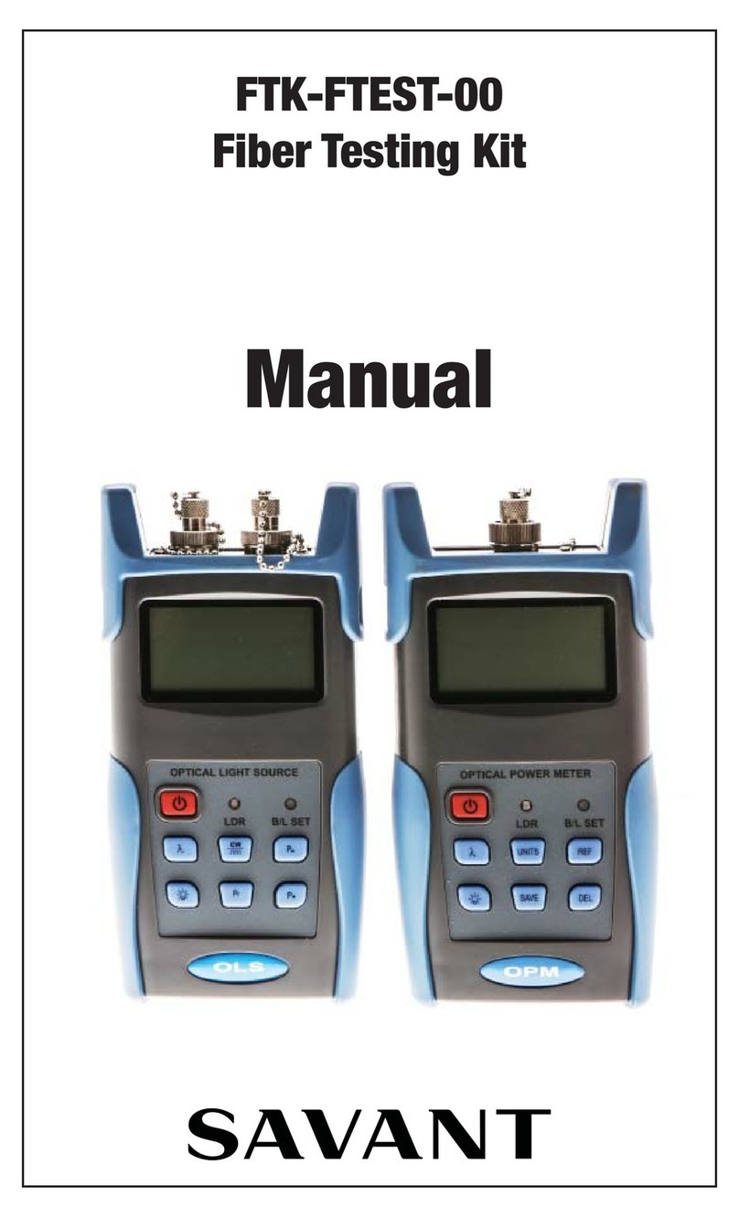 Savant Optical Light Source Manual de usuario Savant Optical Light Source Manual de usuario