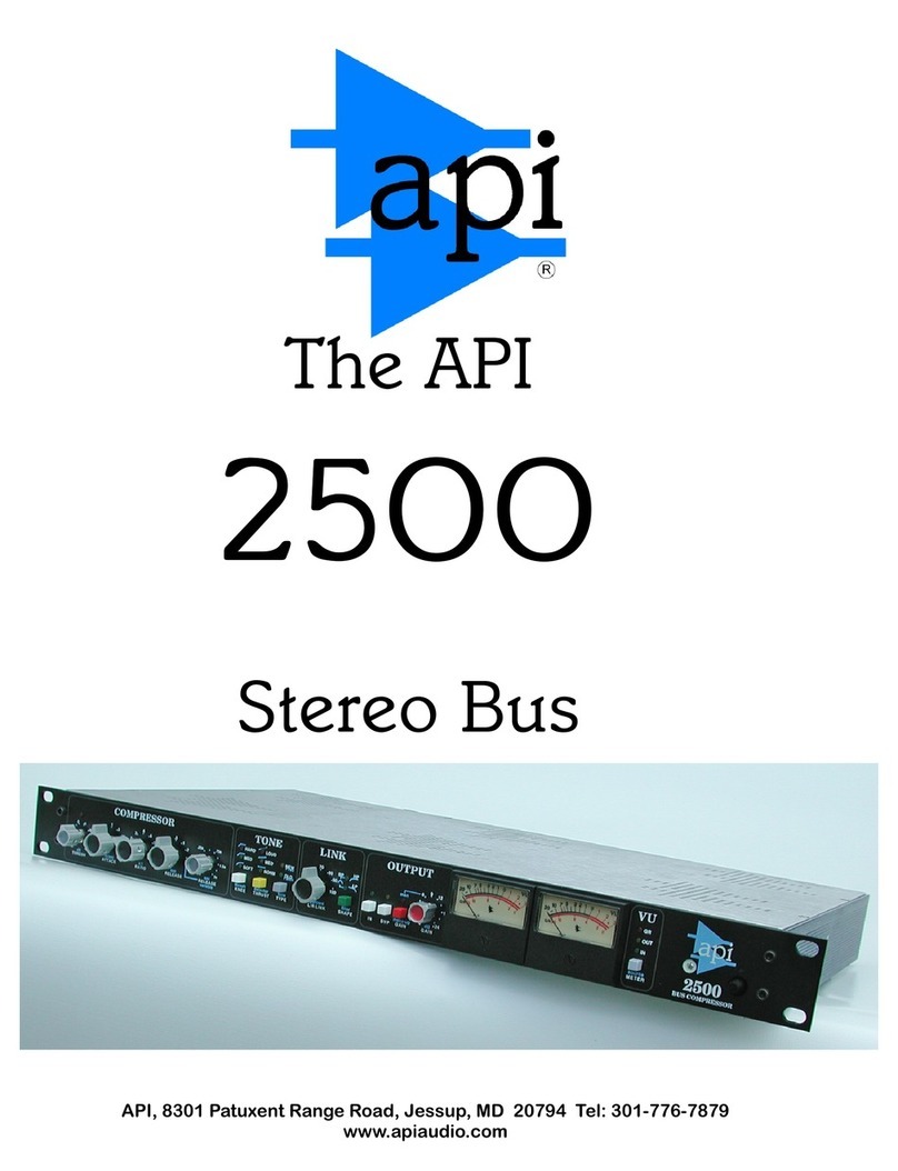 API 2500 Manual de usuario