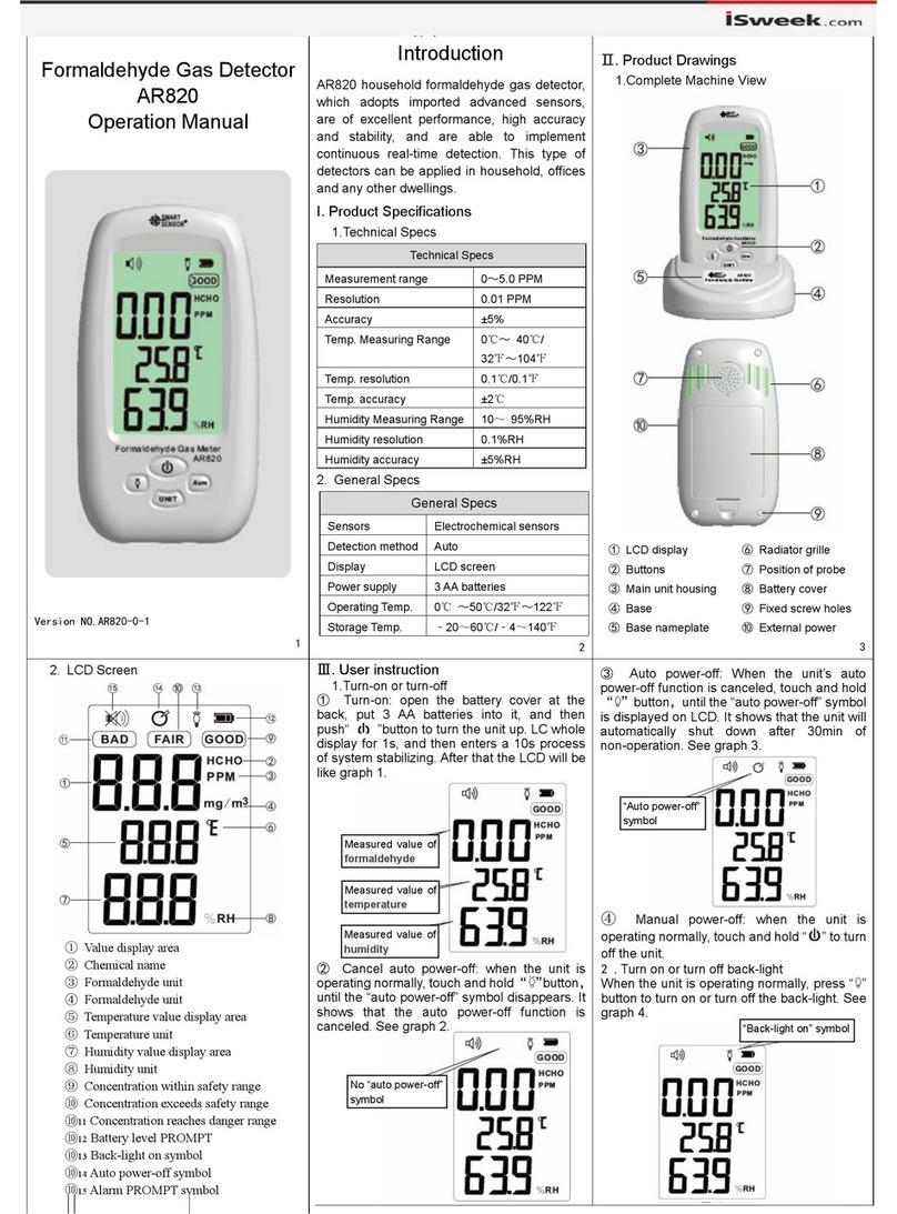 isweek AR820 Manual de usuario