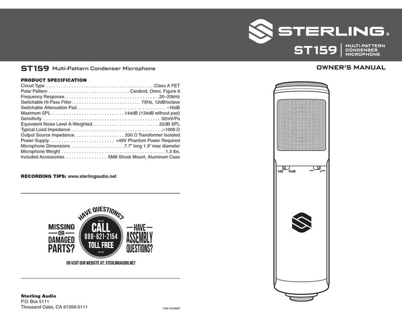 Sterling ST159 Manual de usuario