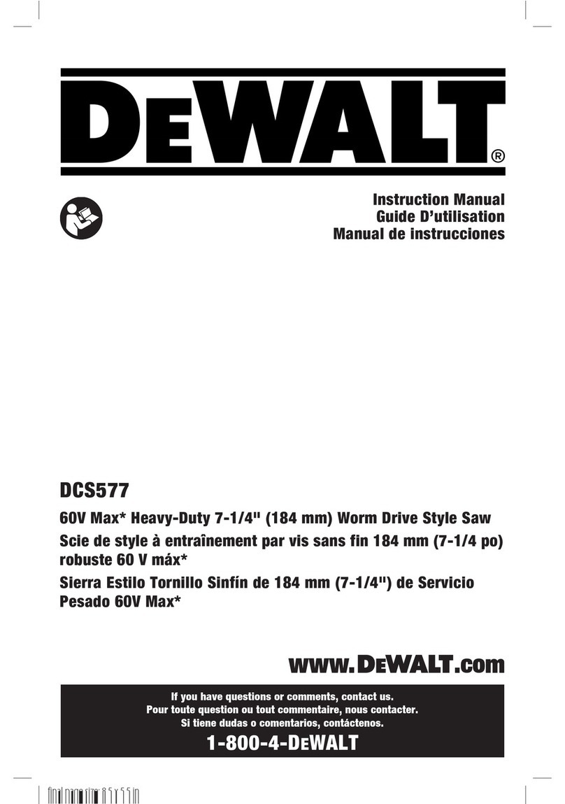 DeWalt DCS577 Manual de usuario
