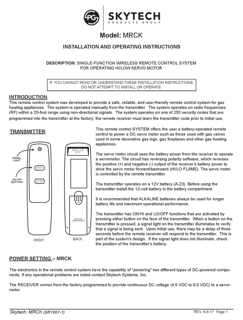 Skytech MRCK Manual de usuario Skytech MRCK Manual de usuario