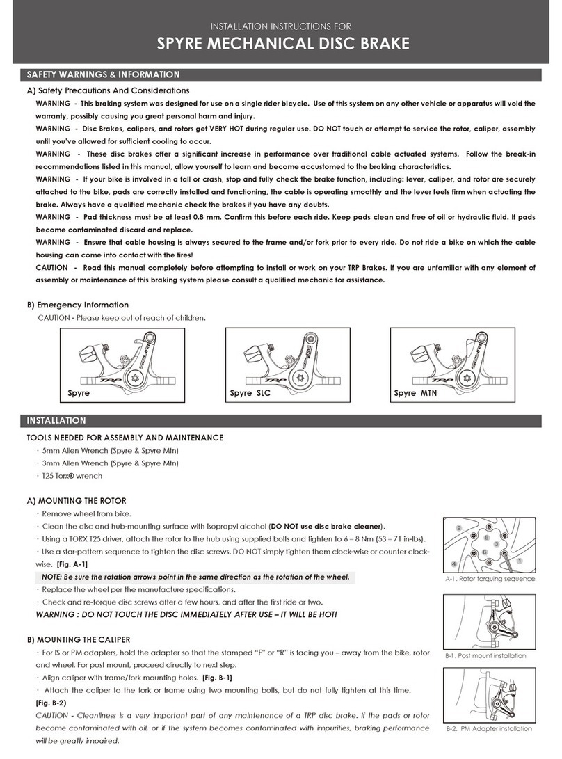 TRP SPYRE Manual de usuario