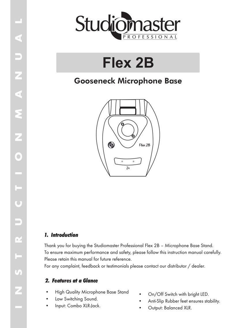 Studiomaster Professional Flex 2B Manual de usuario Studiomaster Professional Flex 2B Manual de usuario