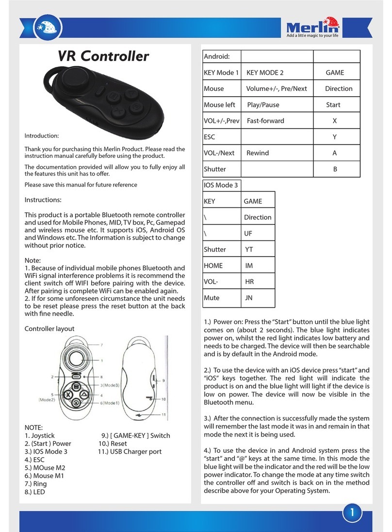 Merlin VR Controller Manual de usuario