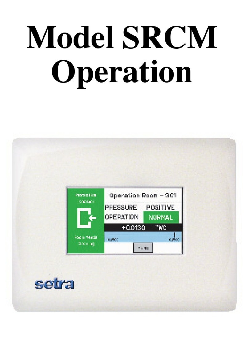 Setra Systems SRCM Manual de instalación