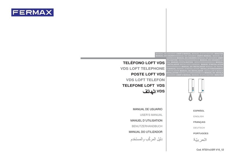 Fermax LOFT VDS Manual de usuario