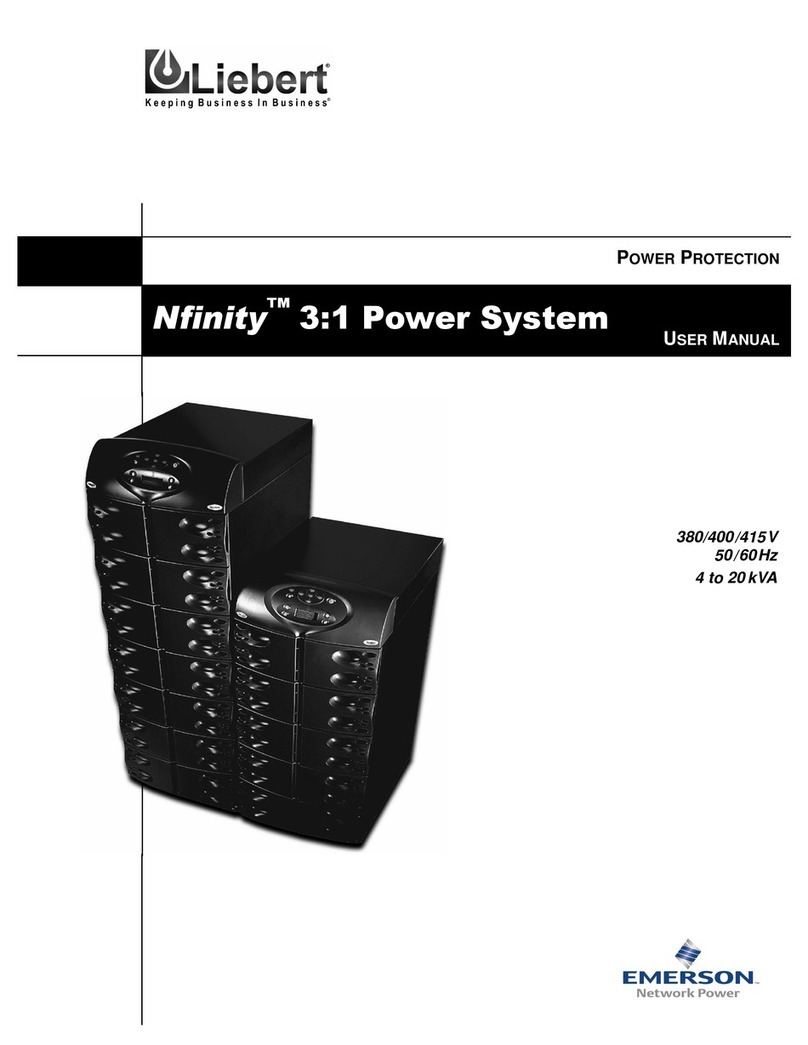 Liebert Nfinity Manual de usuario Liebert Nfinity Manual de usuario