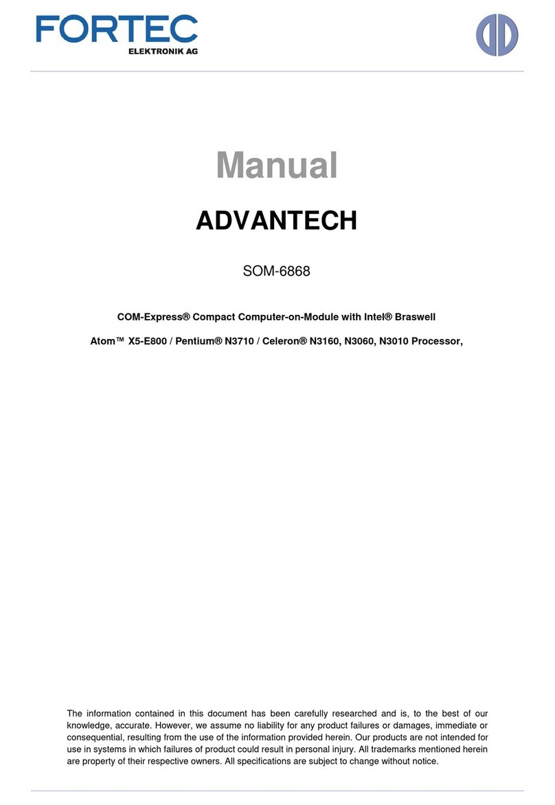 Advantech SOM-6868 Manual de usuario