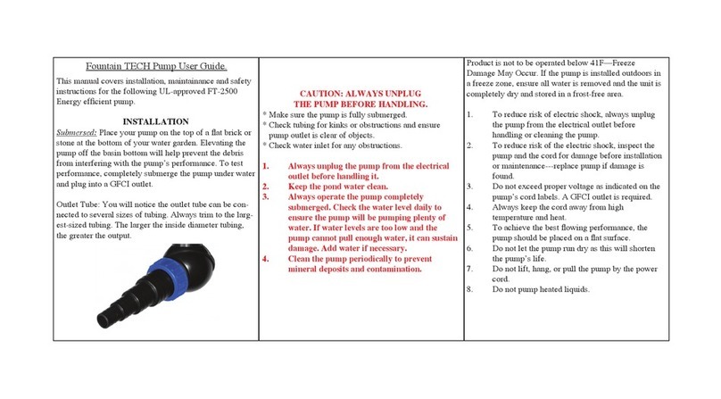 Fountain TECH FT-2500 Manual de usuario