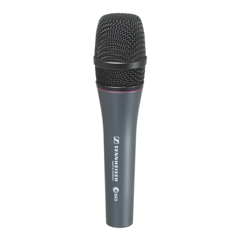 Sennheiser Evolution E865 Manual de usuario