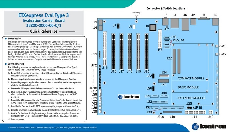 Kontron ETXexpress Eval Type 3 Manual de usuario