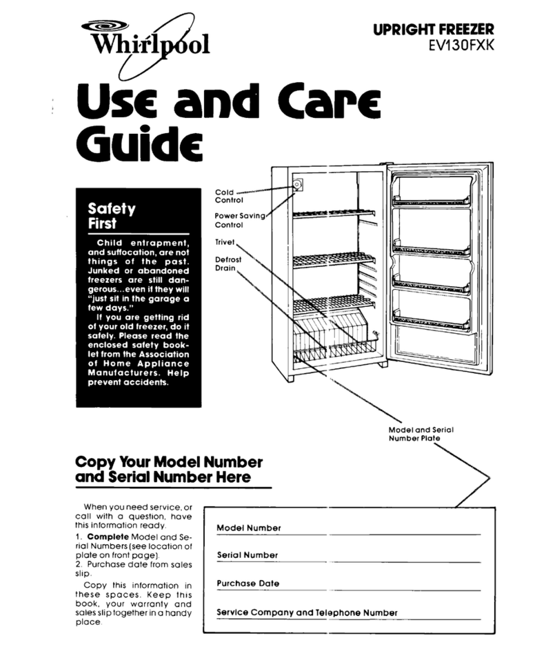 Whirlpool EV130FXK Manual de usuario