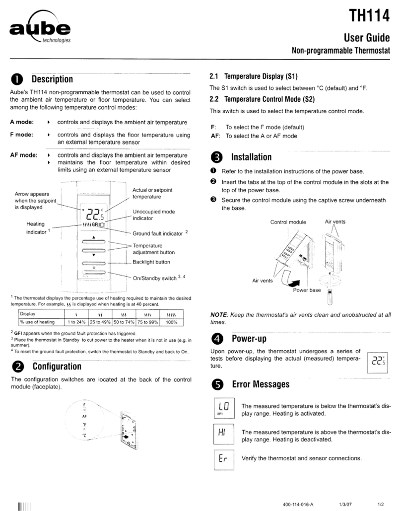 Aube Technologies TH114 Manual de usuario