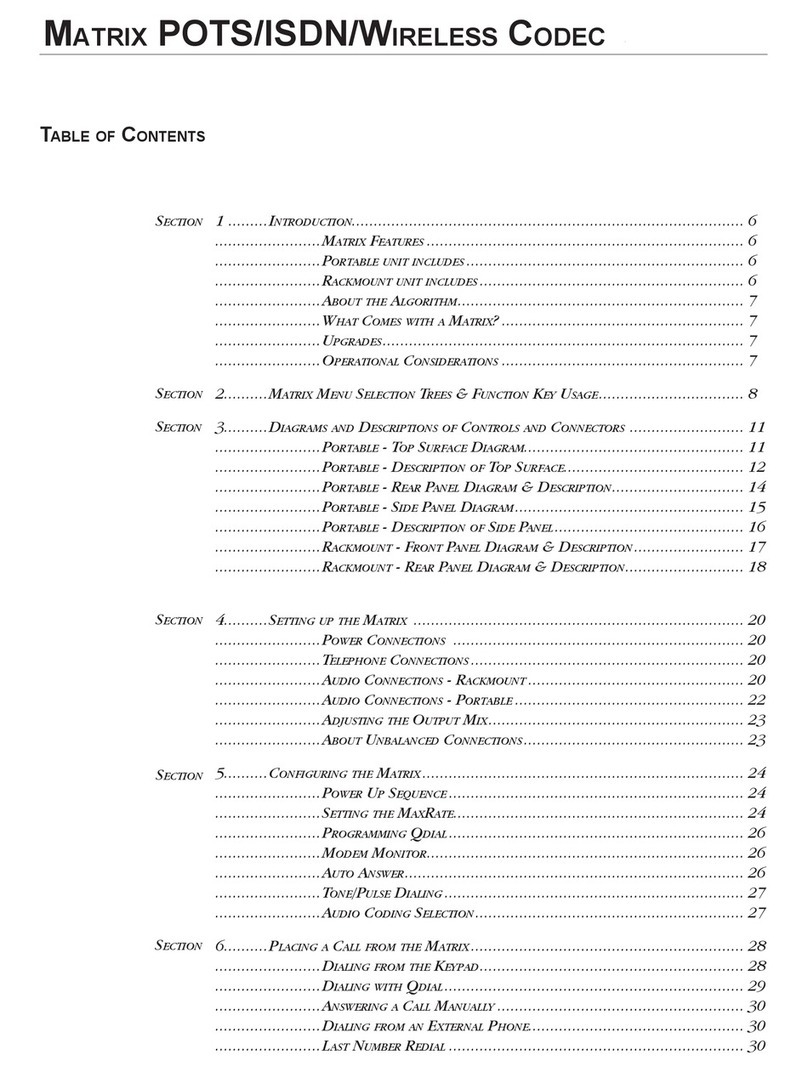 Comrex Matrix Manual de usuario