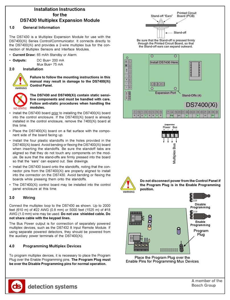 Detection Systems DS7430 Manual de usuario