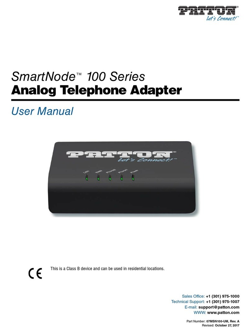 Patton SmartNode SN101/1JS/E Manual de usuario