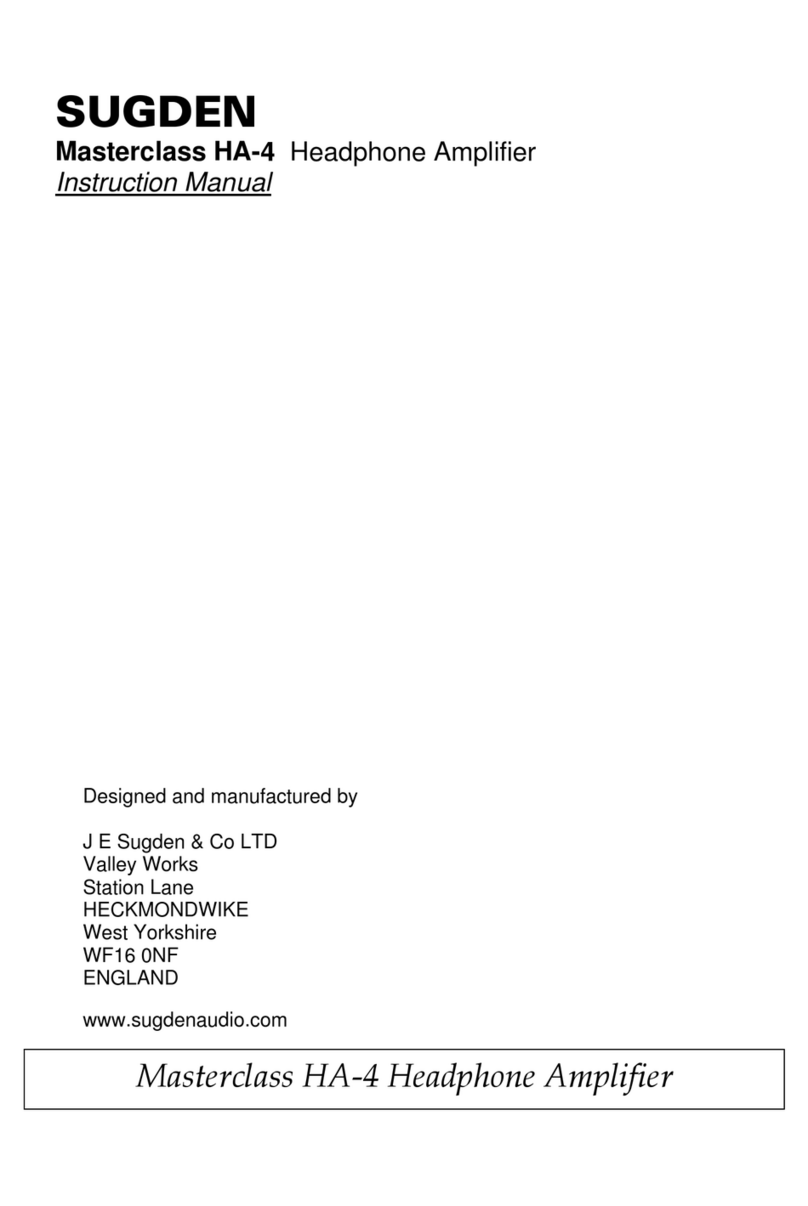Sugden Masterclass HA-4 Manual de usuario