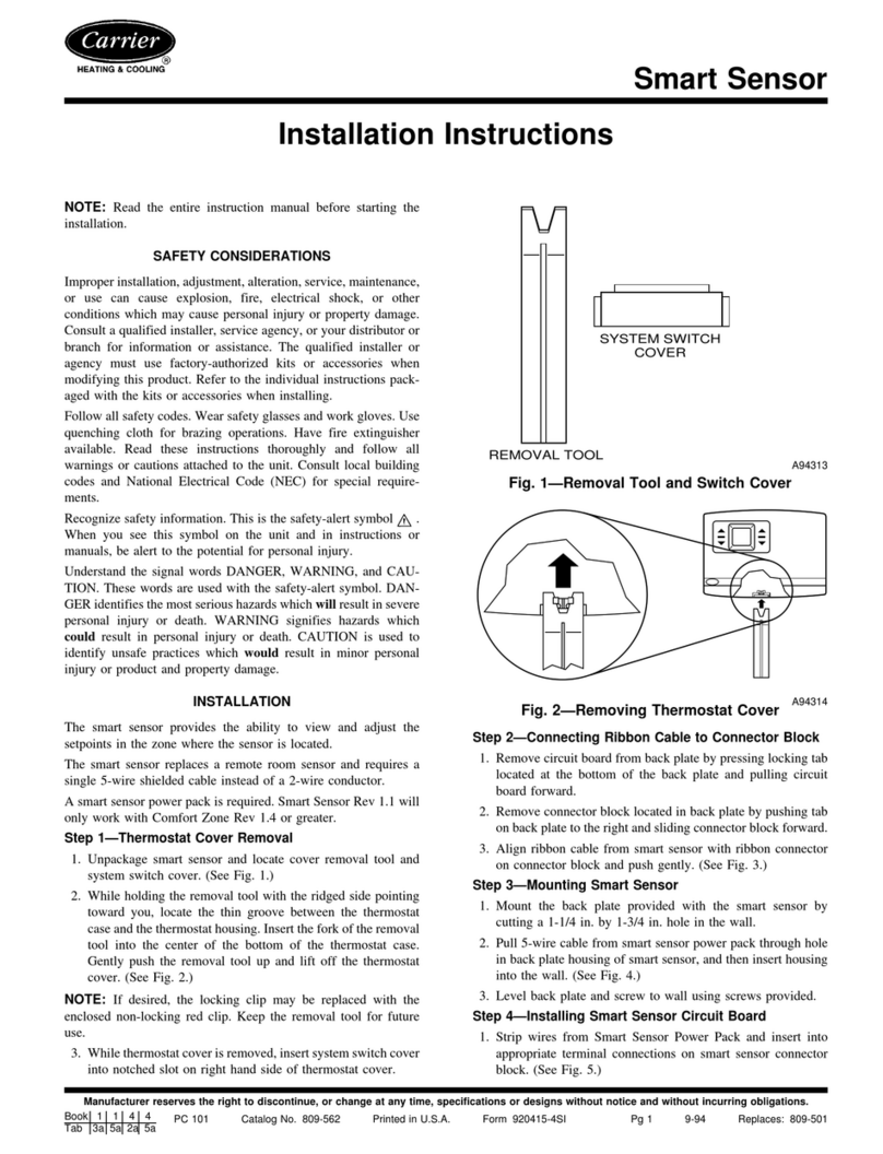 Carrier Smart Sensor Manual de usuario